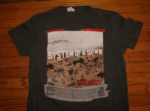 System Of A Down Toxicity T-Shirt Size Small Gray Band Tee
